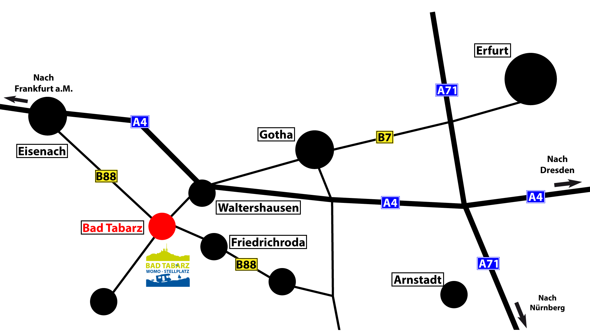 Übersichtskarte Anfahrt